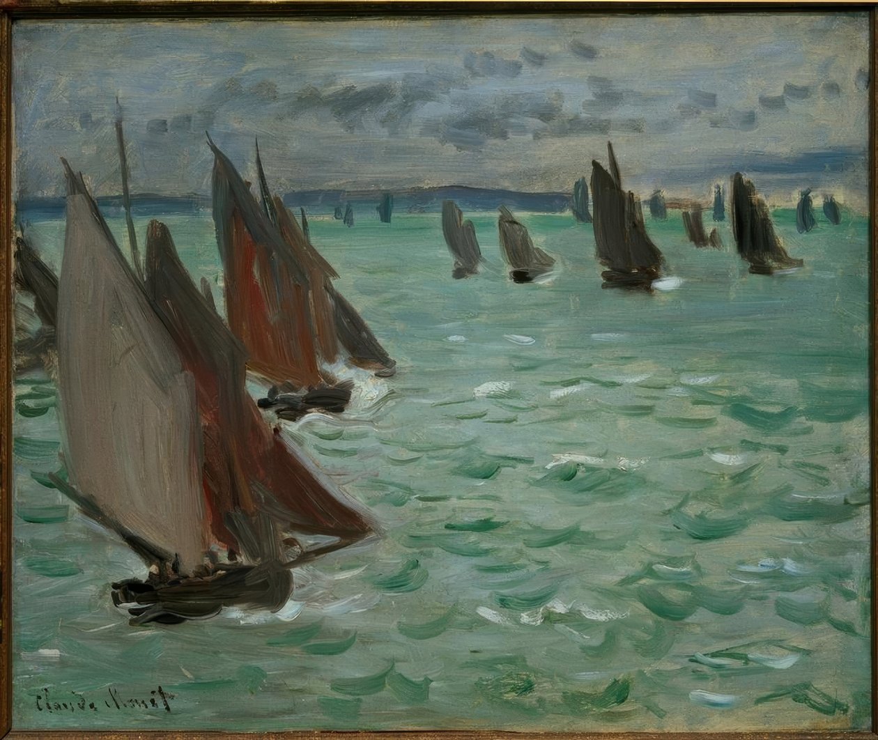 Voillers en Mer بواسطة كلود مونيه