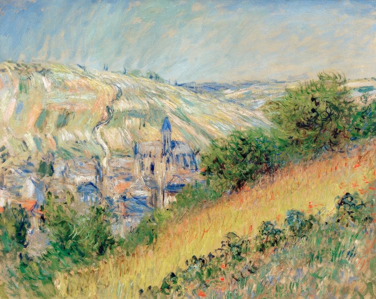 Vue de Vetheuil (منظر من Vetheuil sur Seine) بواسطة كلود مونيه