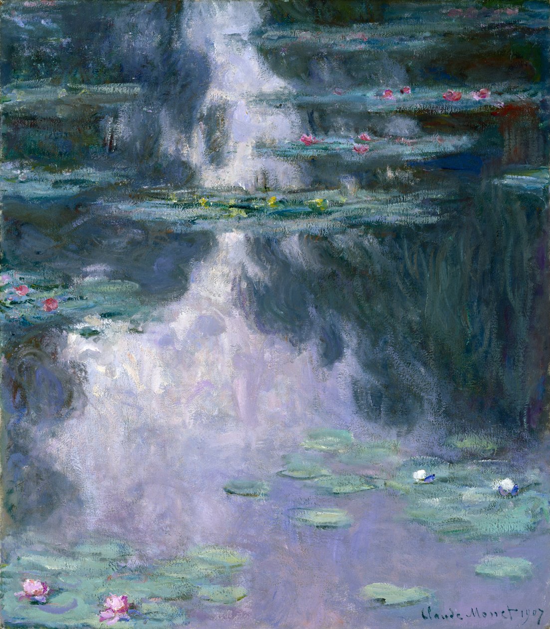 زنابق الماء (حورية) 1907 (زيت على قماش) بواسطة كلود مونيه