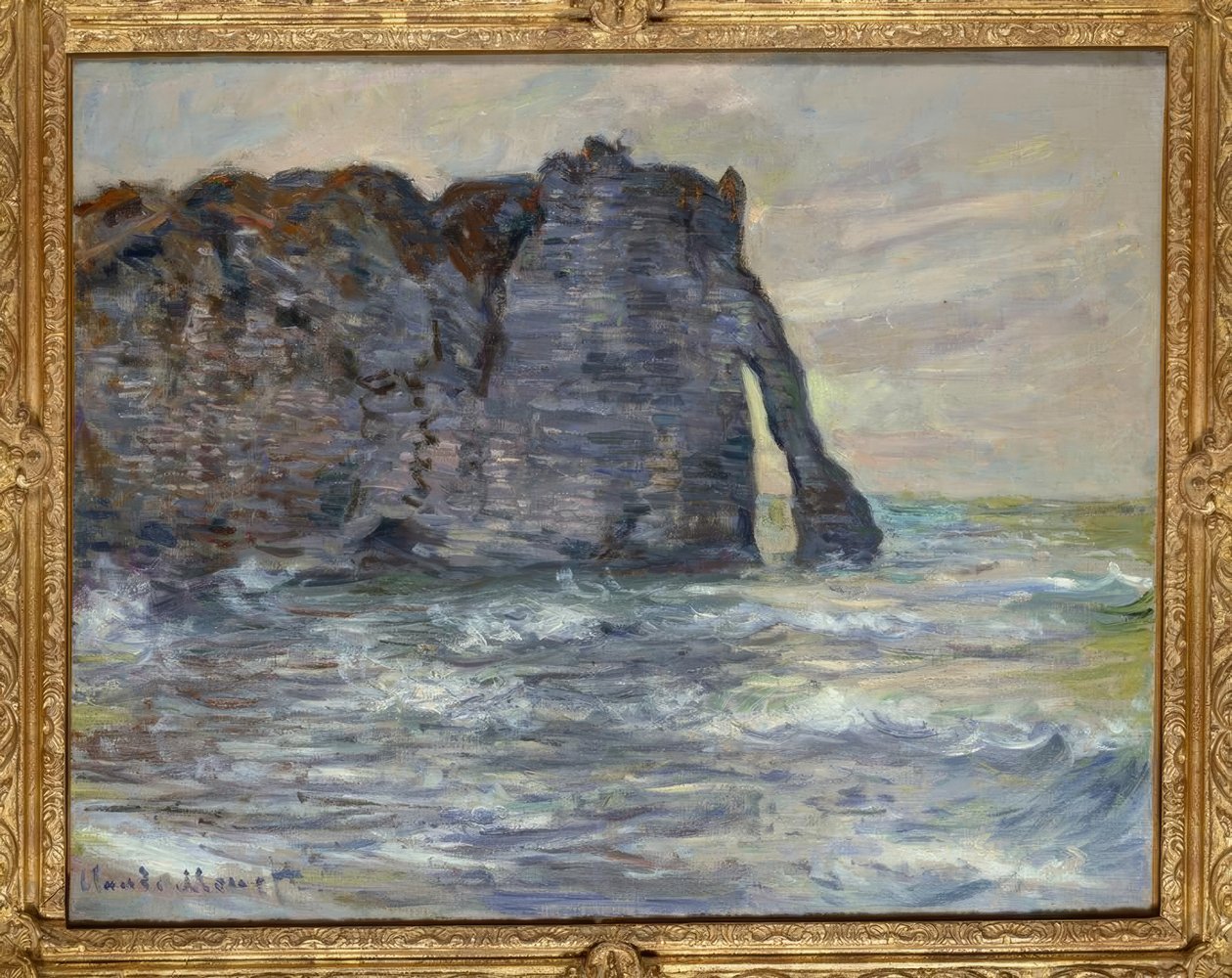 Étretat و Cliff و Porte d&39;Aval بواسطة كلود مونيه