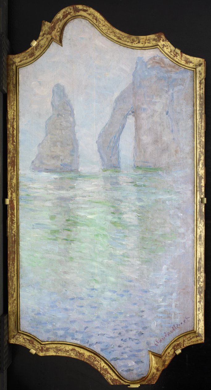 Étretat ، LAiguille و Porte dAval ، 1885-1886 بواسطة كلود مونيه