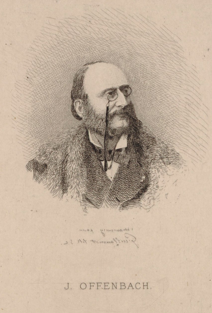 صورة لجاك أوفنباخ 1819-1880 ، 1870. بواسطة كلود نيكولاس يوجين غيوموت