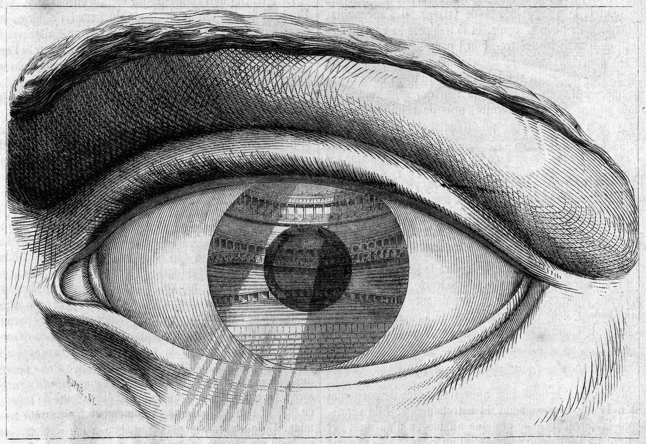 نظرة سريعة على مسرح بيزانكون للفنان كلود نيكولاس ليدوكس (1736-1806). بواسطة كلود نيكولاس ليدوكس