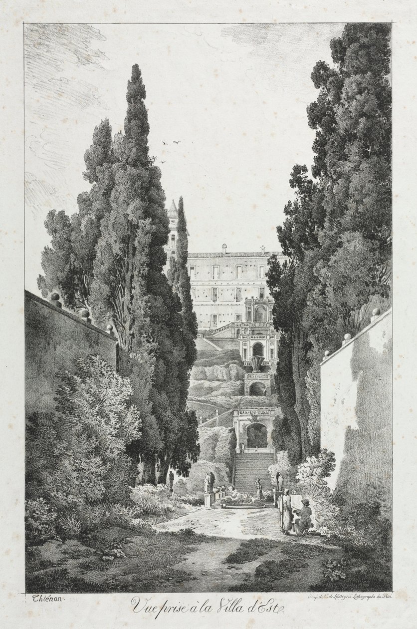 عرض في فيلا ديستي ، تيفولي ، 1817. بواسطة كلود ثينون