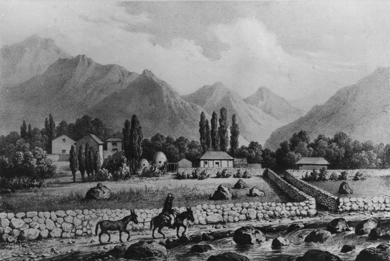 غوانتا (فالي دي كوكيمبو) ، من "هيستوريا دي تشيلي" ، 1854 بواسطة كلاوديو جاي