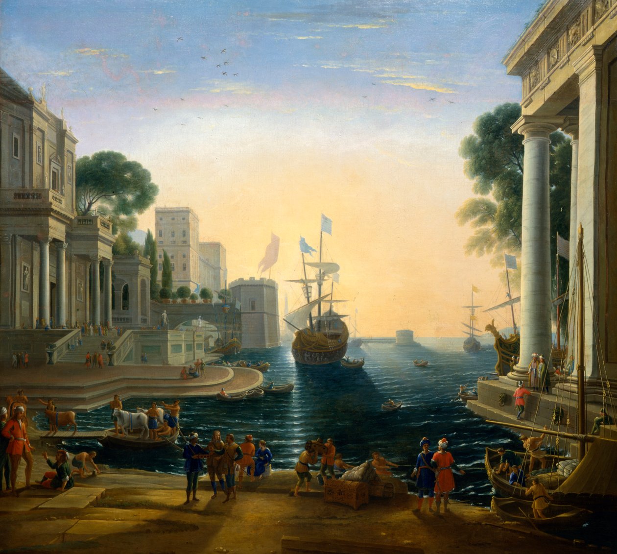 "المرفأ" بعد كلود لورين ، c1820 بواسطة كلوز لورين