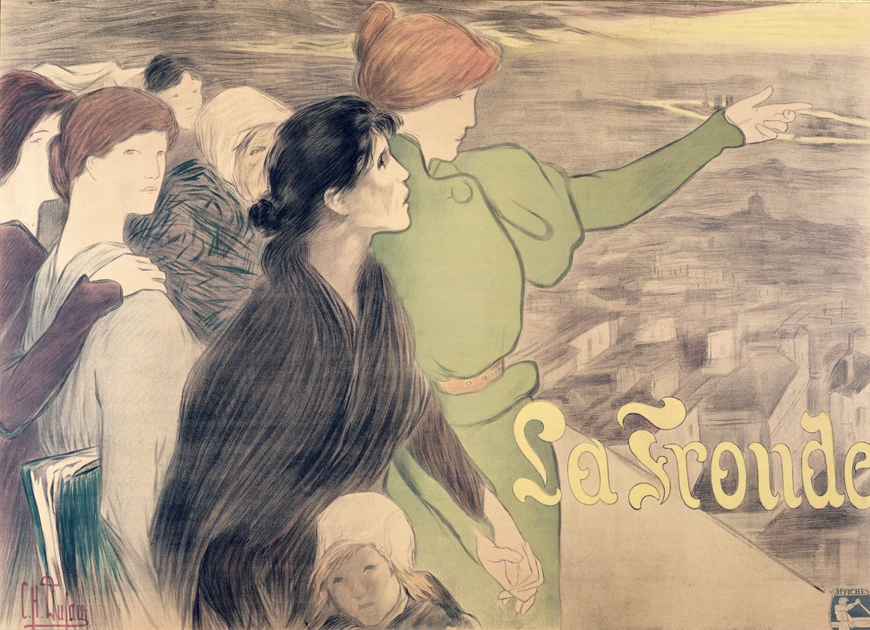 ملصق "La Fronde" (قلم رصاص ملون على ورق) بواسطة كليمنتين هيلين دوفو
