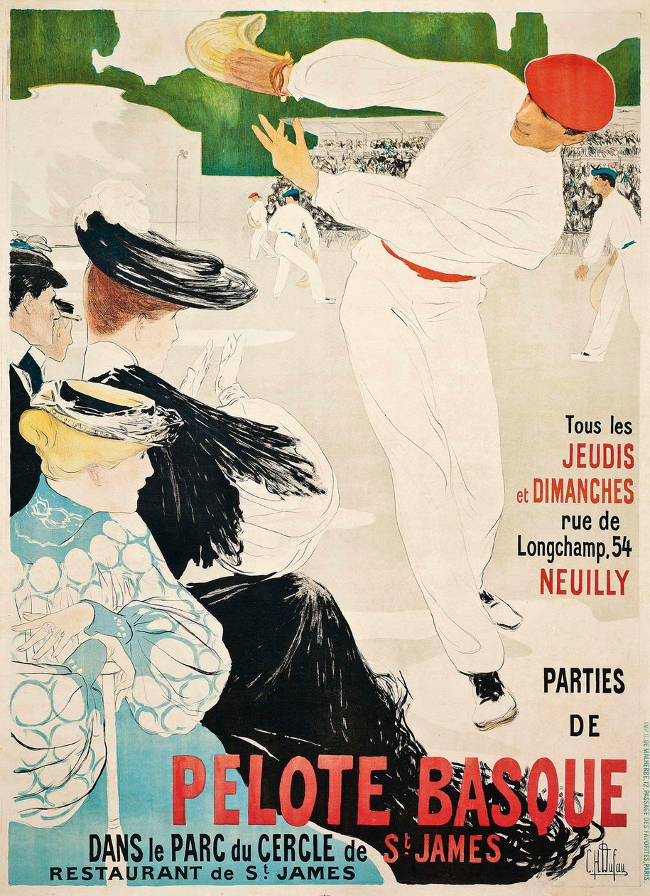 الباسك بيلوتا ، ج. 1903. بواسطة كليمنتين هيلين دوفو