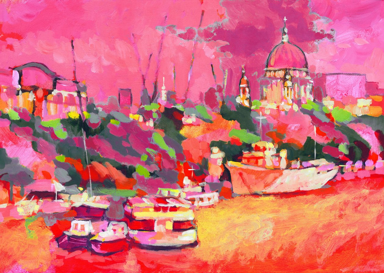 St Pauls Color ، 2007 (أكريليك على ظهره) بواسطة كلايف ميتكالف