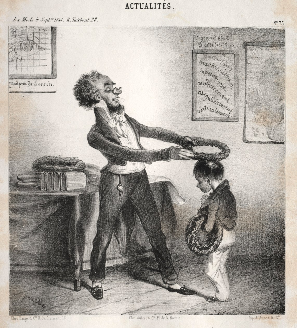 الأخبار: توزيعات الأسعار ، 1841. بواسطة كليمنت بروش
