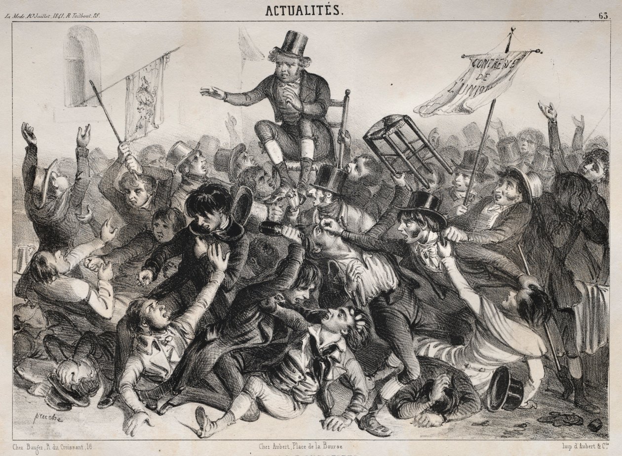 الأخبار: انتخابات إنجلترا ، 1841. بواسطة كليمنت بروش
