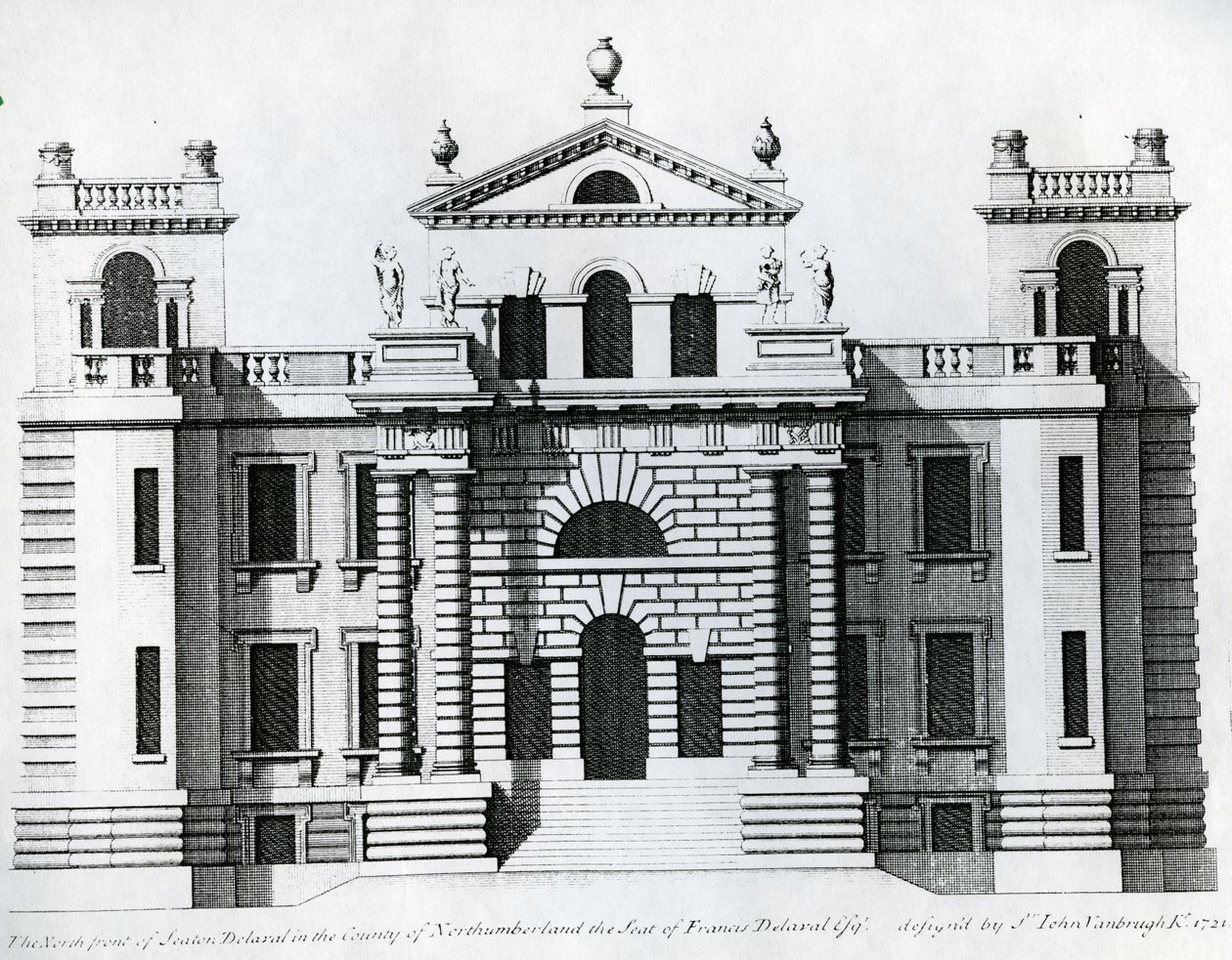 تصميم لسيتون ديلافال ، 1721 بواسطة كولين كامبل