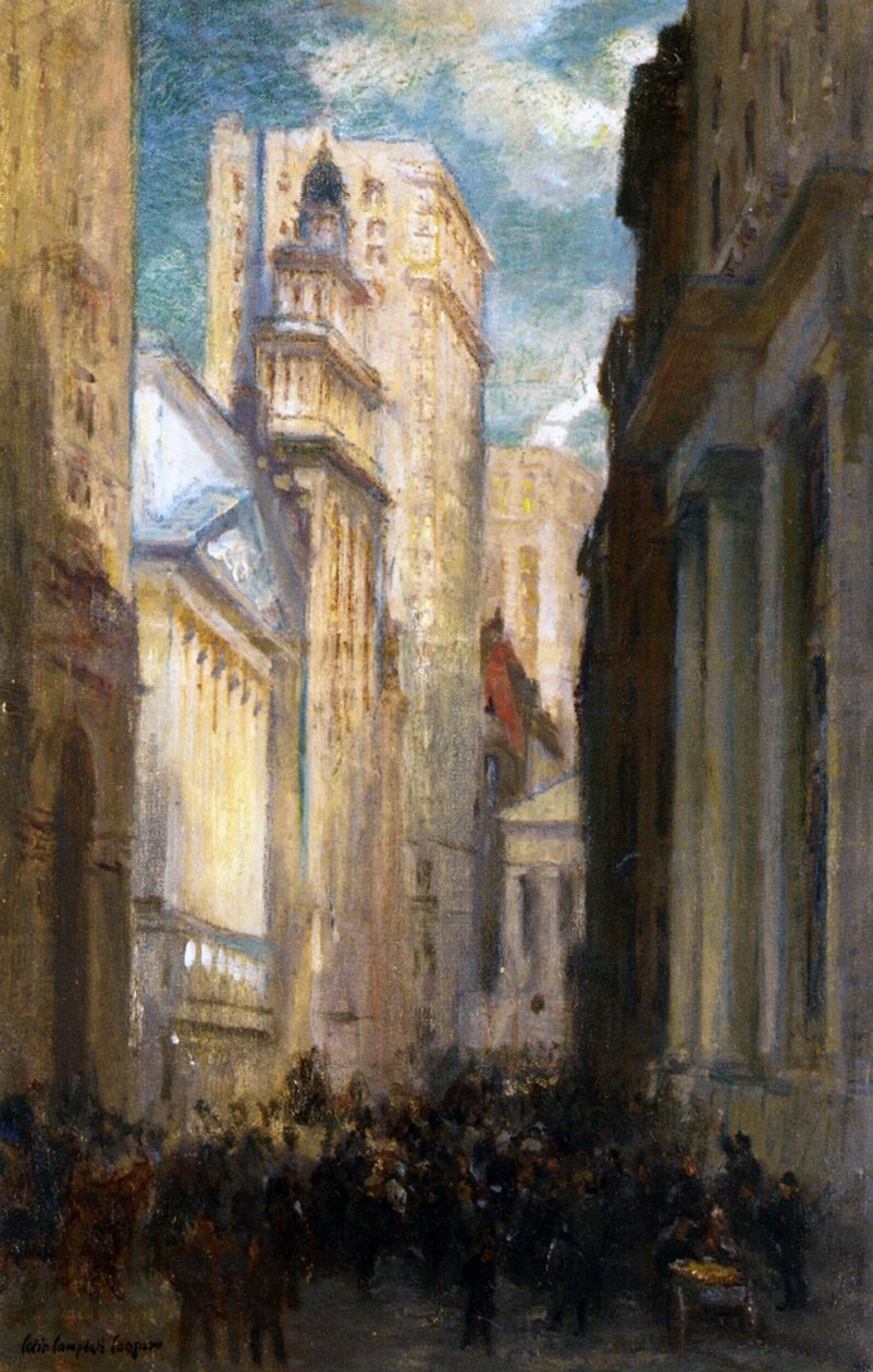 وول ستريت ، نيويورك ، c.1905 بواسطة كولين كامبل كوبر