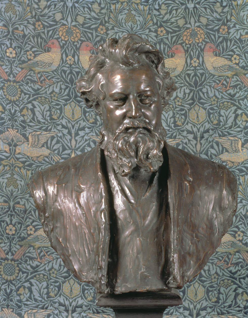 تمثال نصفي ويليام موريس (1834-1896) بواسطة كونراد دريسلر (1856-1940) (برونزي) بواسطة كونراد دريسلر