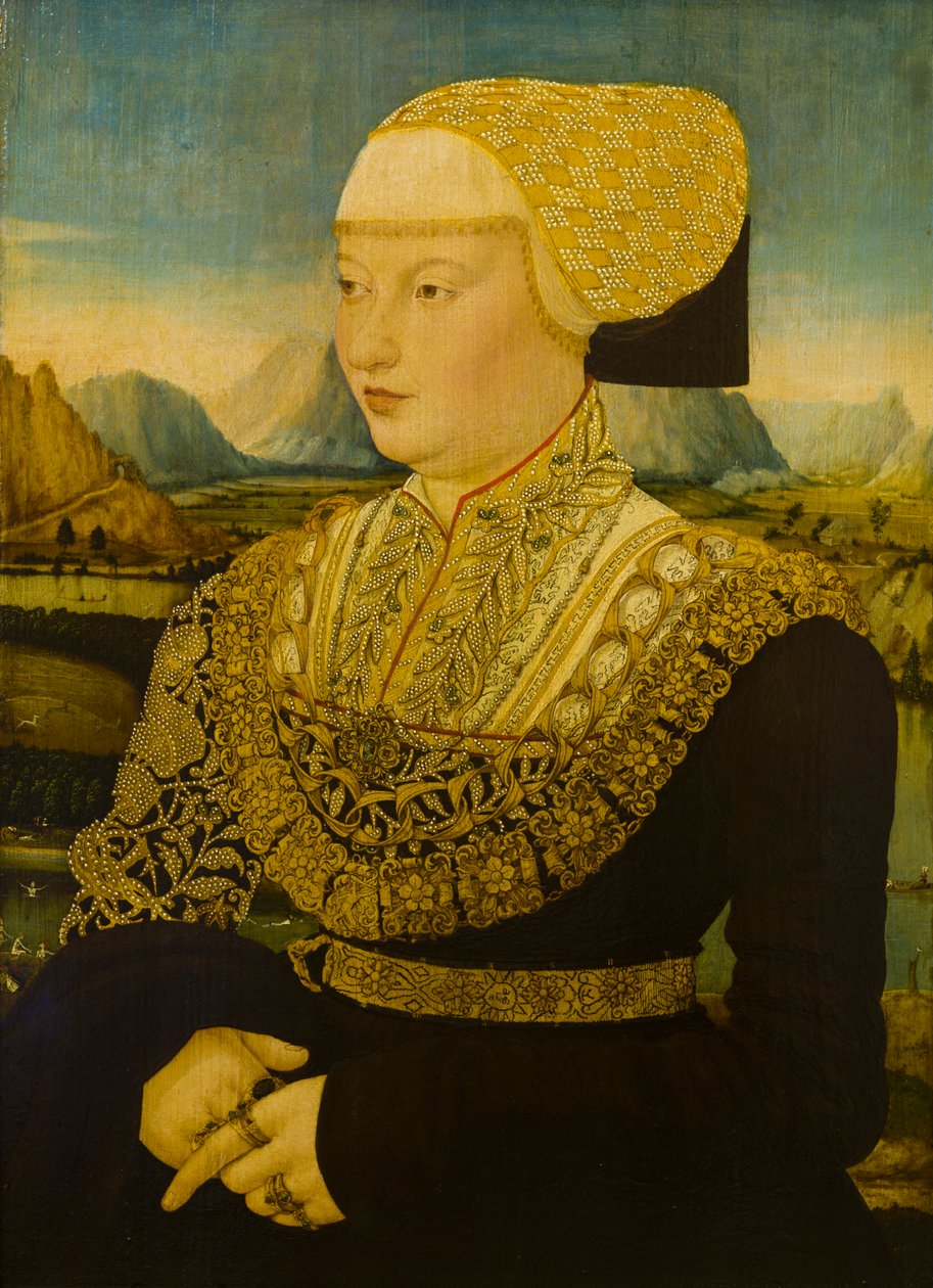 صورة لسيدة مجهولة ، حوالي 1500-53 (زيت على لوح) بواسطة Conrad (Attr. to) Faber von Creuznach