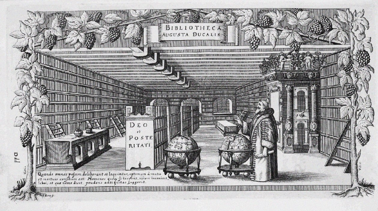 أغسطس von Brunswick-Lüneburg في مكتبته ، 1650 بواسطة كونراد بونو