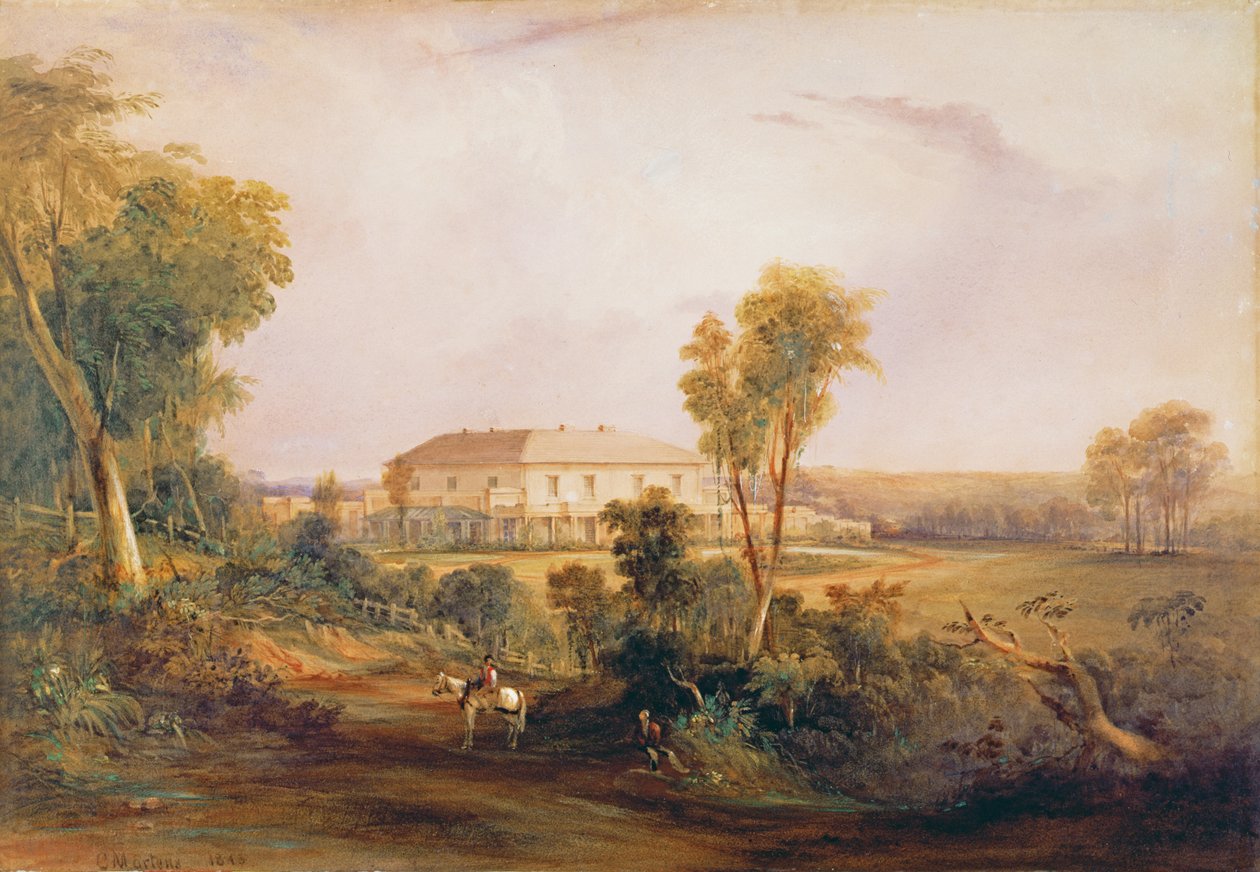 كامدن بارك هاوس ، منزل جون ماك آرثر (1767-1834) ، 1843 بواسطة كونراد مارتنز