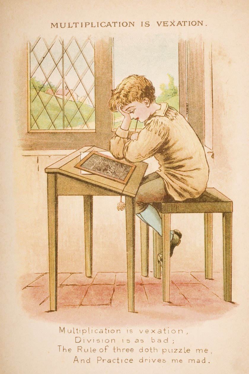 الضرب هو Vexation ، من "Old Mother Goose&39;s Rhymes and Tales" ، نشرته شركة Frederick Warne und Co. ، c.1890s (chromolitho) بواسطة كونستانس هاسليوود