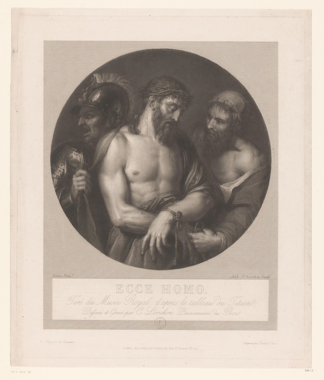إيس هومو Ecce Homo (العنوان على الكائن) بواسطة كونستانت لويس أنطوان لوريتشون