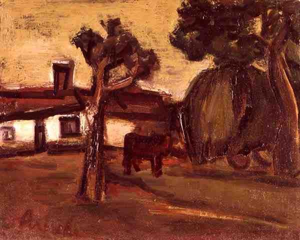 The Farm-Yard (زيت على قماش) بواسطة ثابت بيرميك