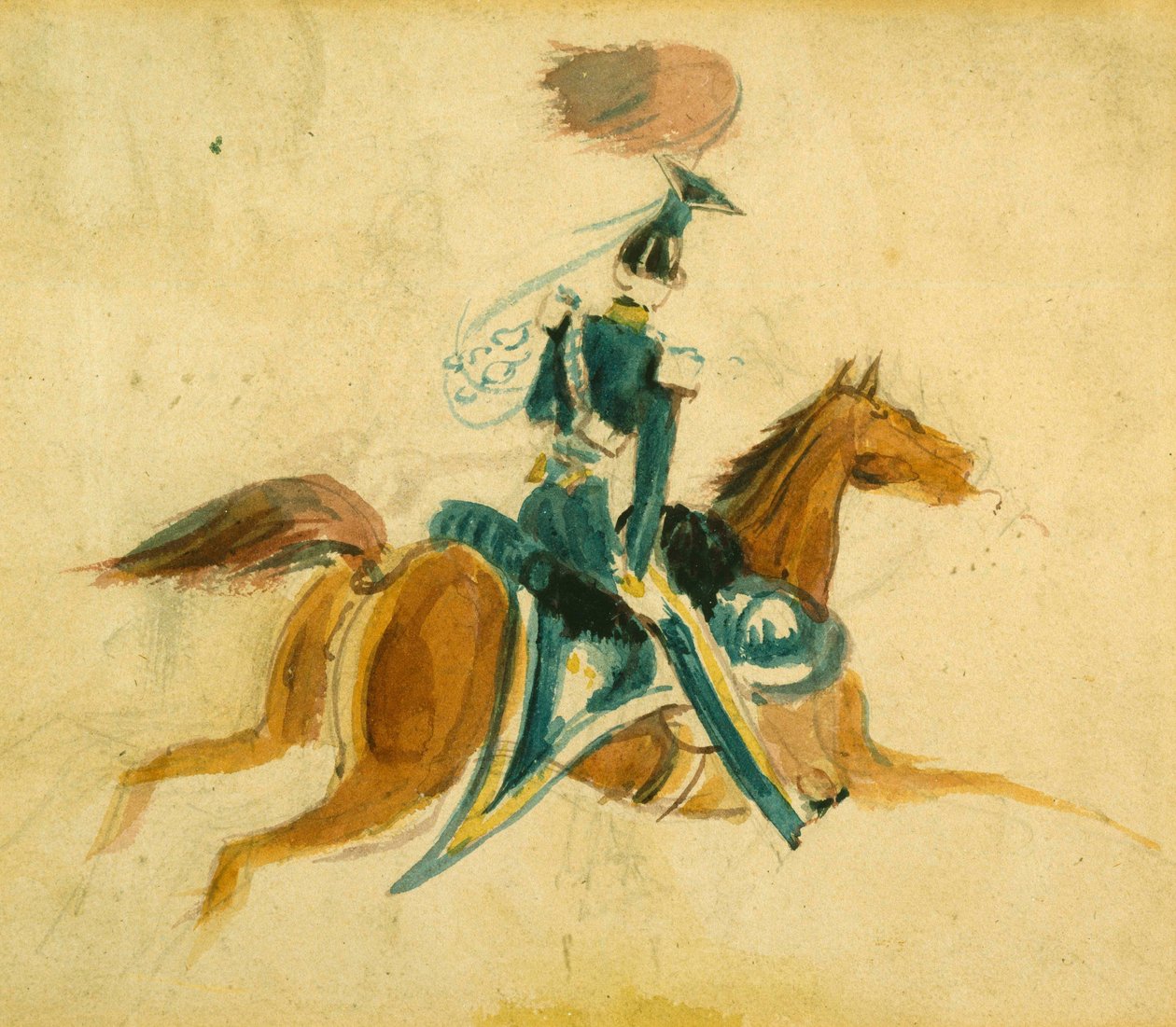 رجل على ظهور الخيل بواسطة قسطنطين الرجال