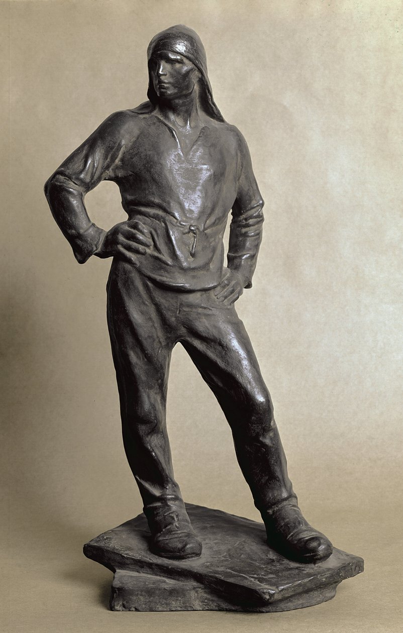 The Longshoreman of the Harbour of Antwerp (تمثال برونزي بواسطة قسطنطين إميل مونيير