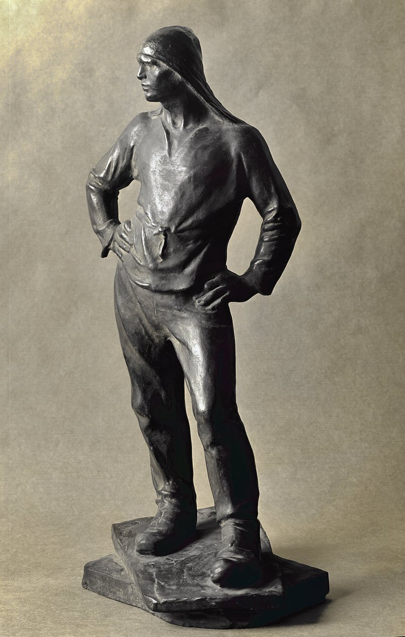 The Longshoreman of the Harbour of Antwerp (تمثال برونزي بواسطة قسطنطين إميل مونيير