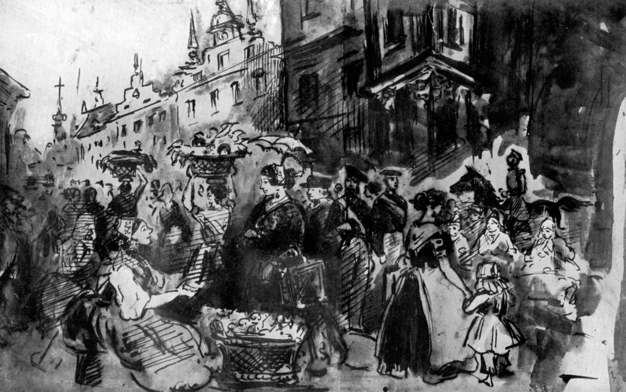 شارع في الألزاس ، القرن التاسع عشر ، 1930. بواسطة قسطنطين الرجال