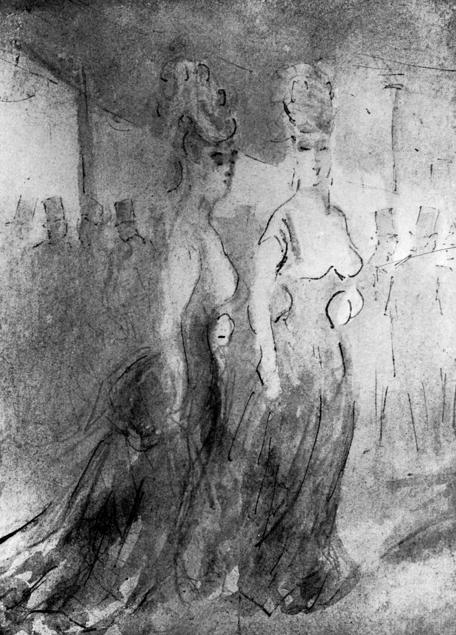 Two Elegantes ، القرن التاسع عشر ، 1930. بواسطة قسطنطين الرجال