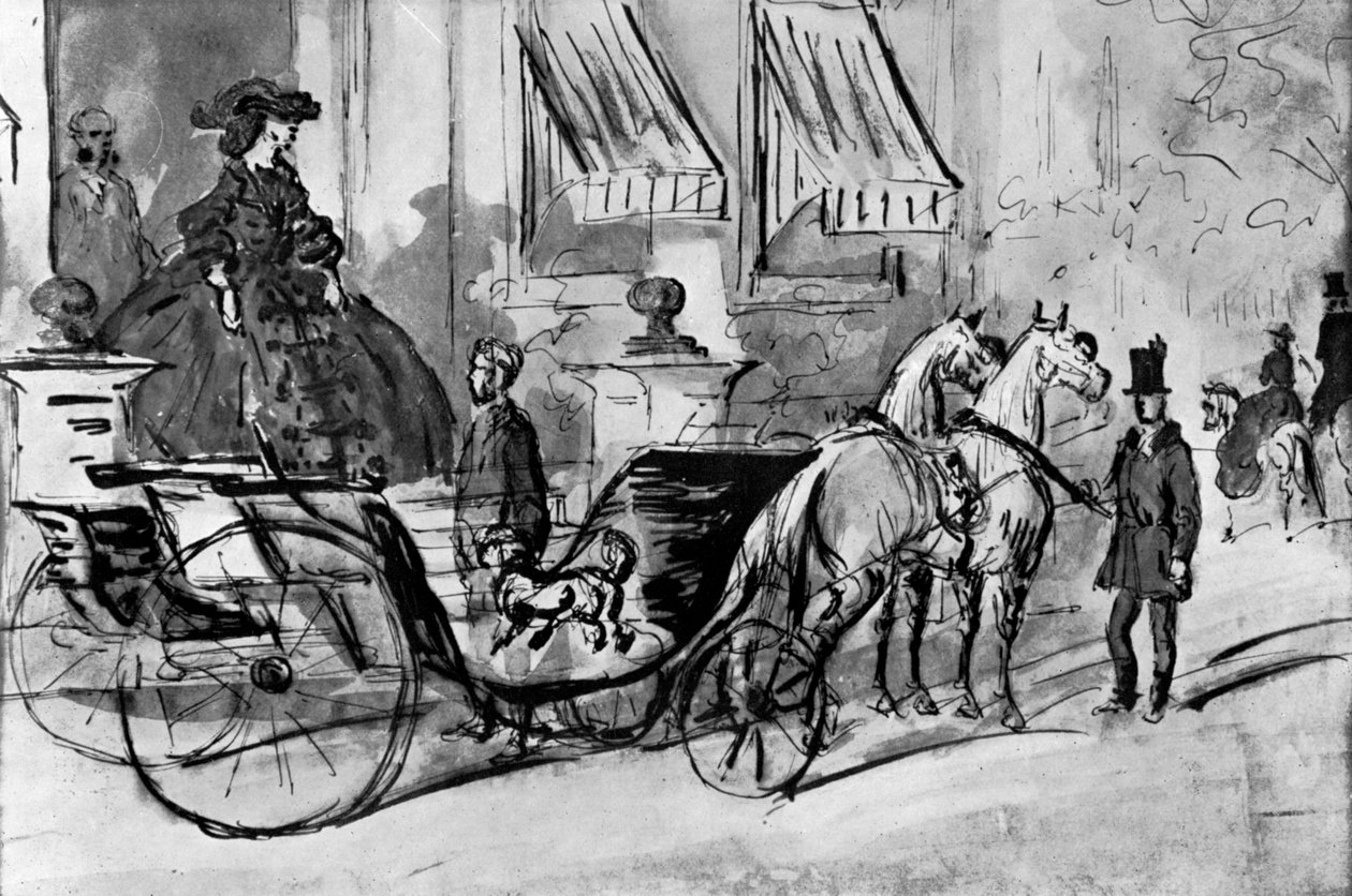 الذهاب في رحلة ، القرن التاسع عشر ، 1930. بواسطة قسطنطين الرجال