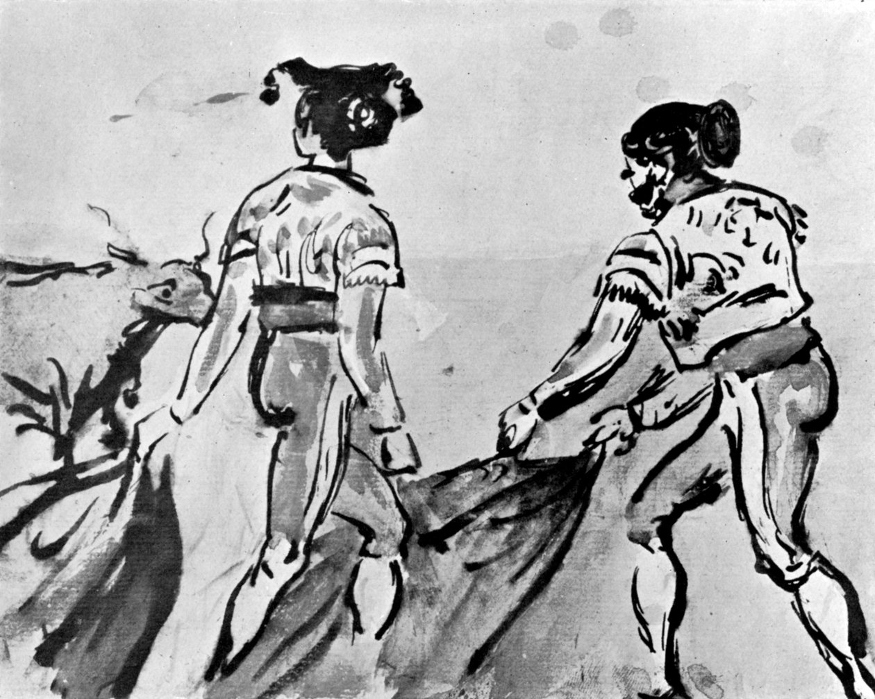 معركة الثور ، القرن التاسع عشر ، 1930. بواسطة قسطنطين الرجال
