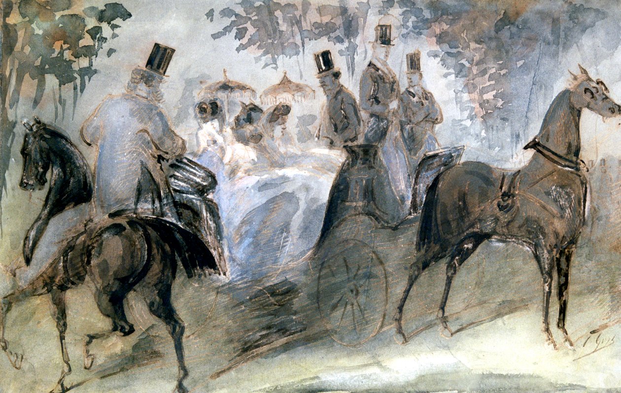 الحصان الأنيق والفرسان ، c1822-1892 بواسطة قسطنطين الرجال