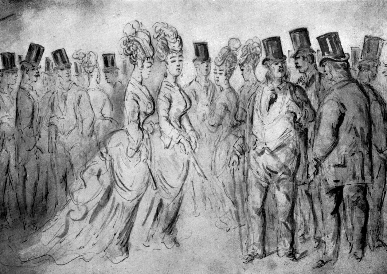 النزهة ، القرن التاسع عشر ، 1930. بواسطة قسطنطين الرجال