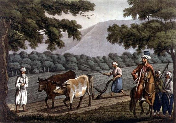 الزراعة في سوريا ، نقشها جوزيف قسطنطين ستادلر (1780-1812) حانة. بواسطة J. White بواسطة كوبر (بعد) ويليامز