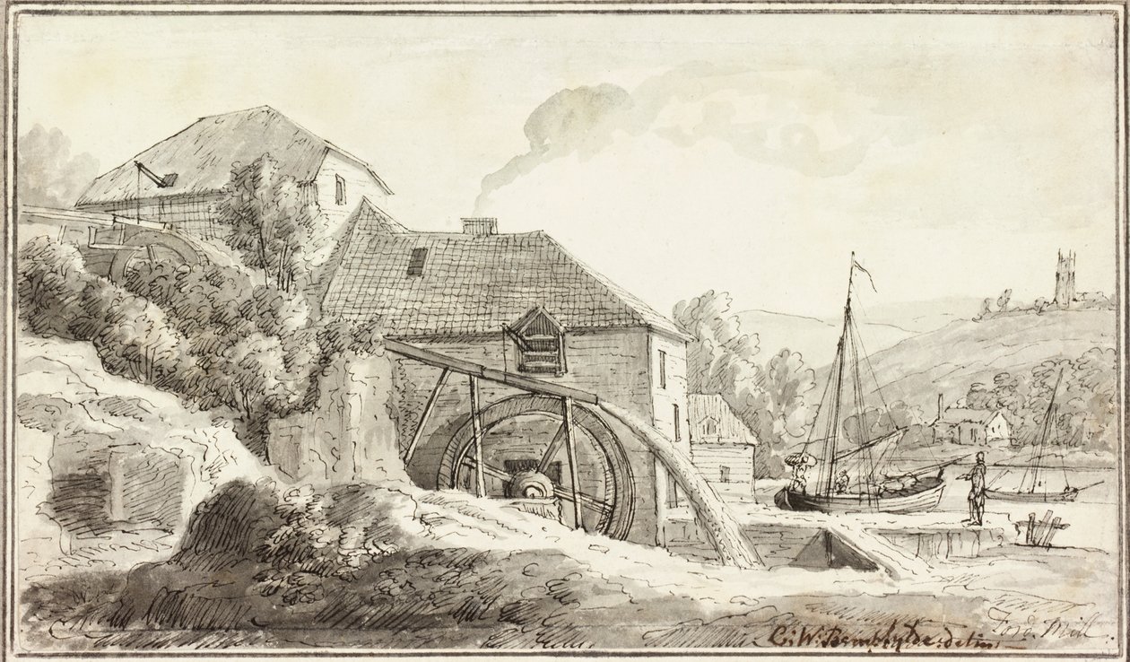 Ford Mill (حبر ومرحاض على ورق) بواسطة Copplestone Warre Bamfylde