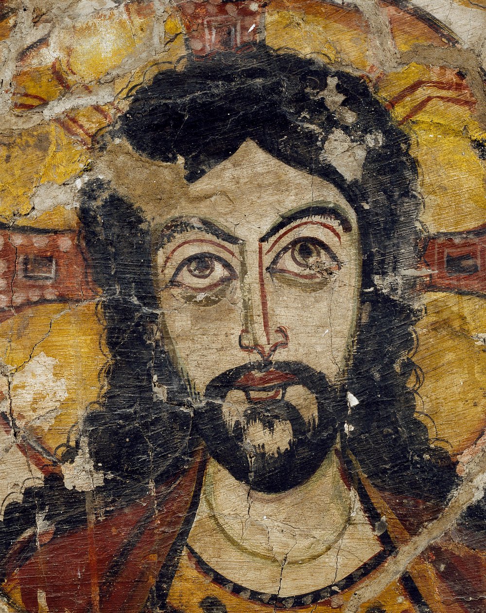 Head of Christ supported by two angels, 6th-7th century (detail of 922031) بواسطة قبطي قبطي