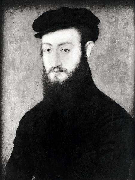 صورة رجل بواسطة كورنيل دي ليون أتار. إلى قناة Corneille de Lyon attr. ل