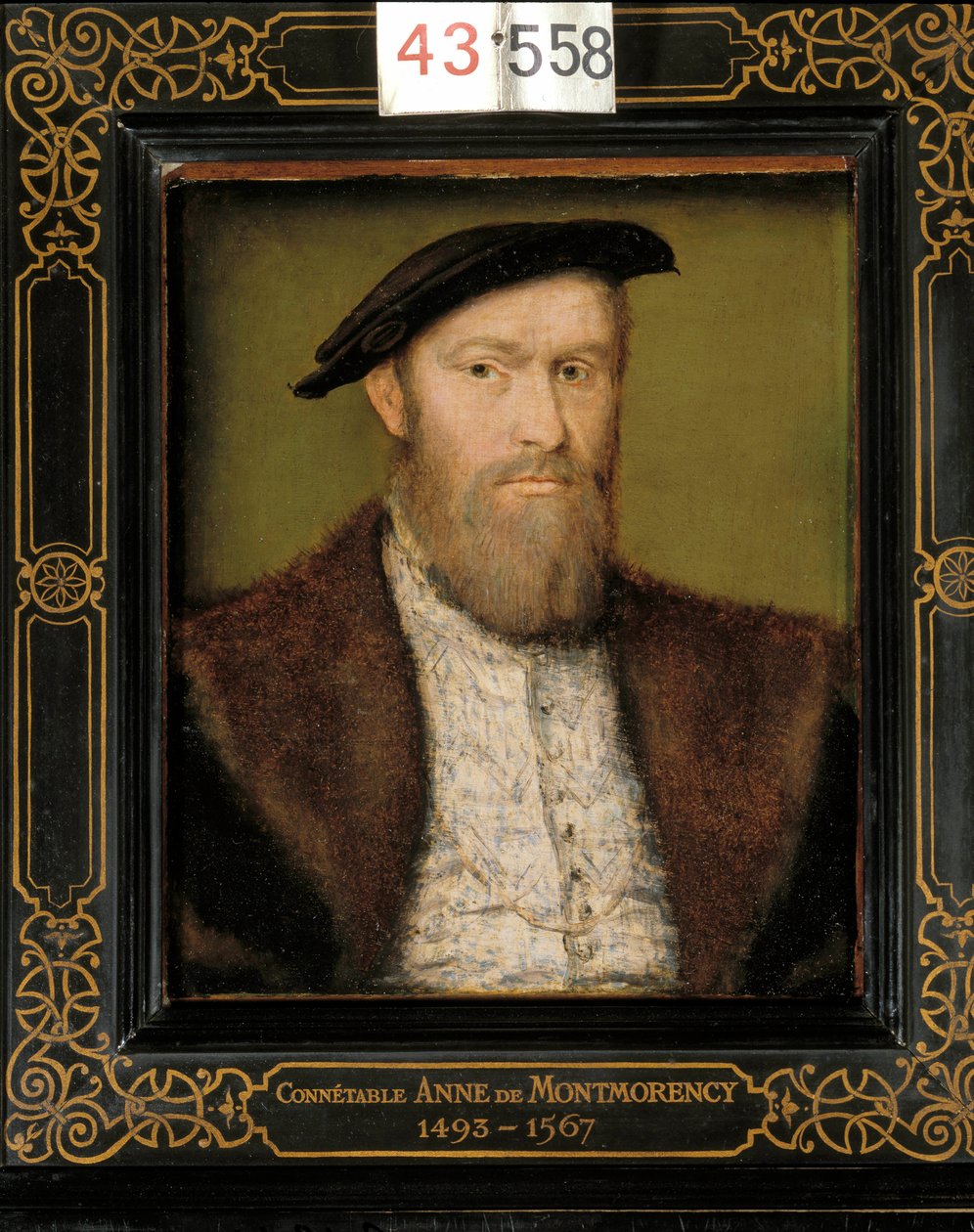 Portrait of the Connetable Anne Duc of Montmorency (1493 - 1567). Flemish painting by Corneille De Lyon (Corneille de The Hague) (1500/1510-1574) بواسطة كورنيل دي لا هاي