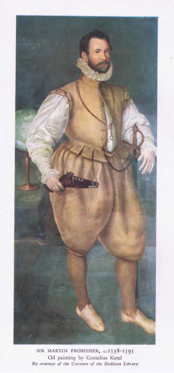 السير مارتن فروبيشر (1538-1595) ، من المغامرة البريطانية التي نشرها كولينز ، 1947 بواسطة كورنيليس كيتل