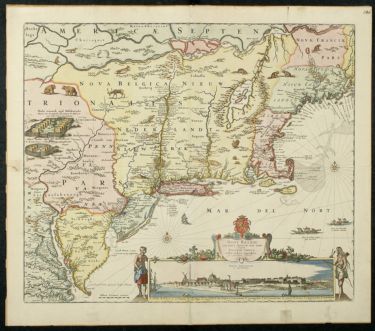 نوفي بيلجي ، 1651 (الطباعة الحجرية الملونة) بواسطة كورنيليس فيشر