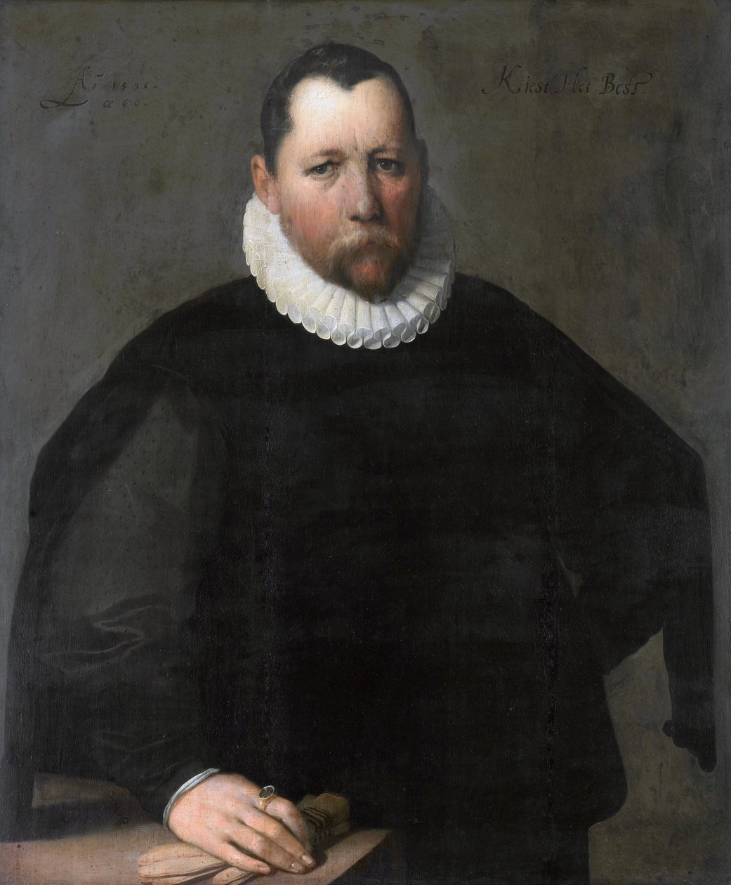 صورة لبيتر جانز. حدد (1536-1597) بواسطة كورنيليس فان هارلم