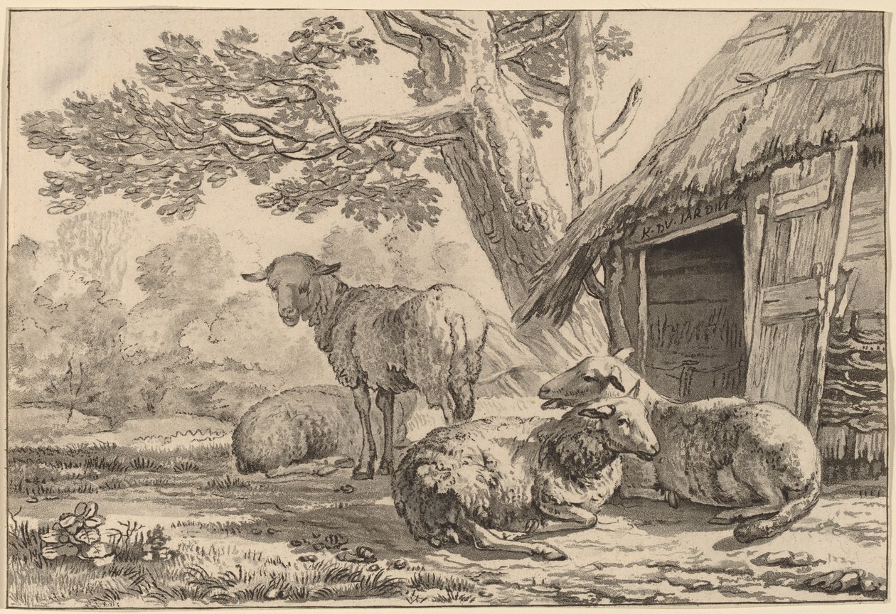 Sheepcote ، 1781 ، تم نشره عام 1787. بواسطة كورنيليس بروير