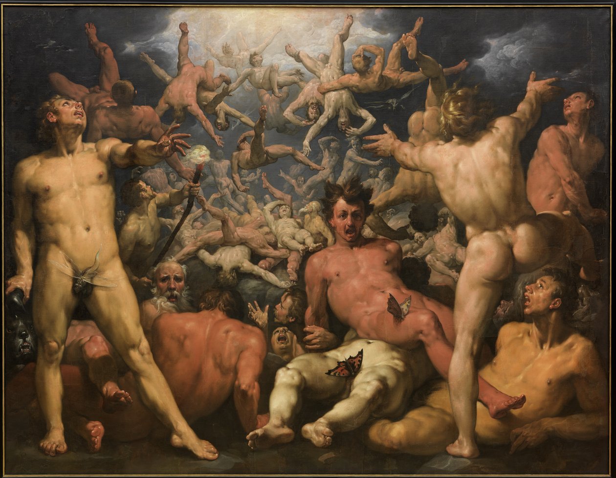 The Fall of the Titans ، حوالي 1590 بواسطة كورنيليس كورنيليش. هارلم فان