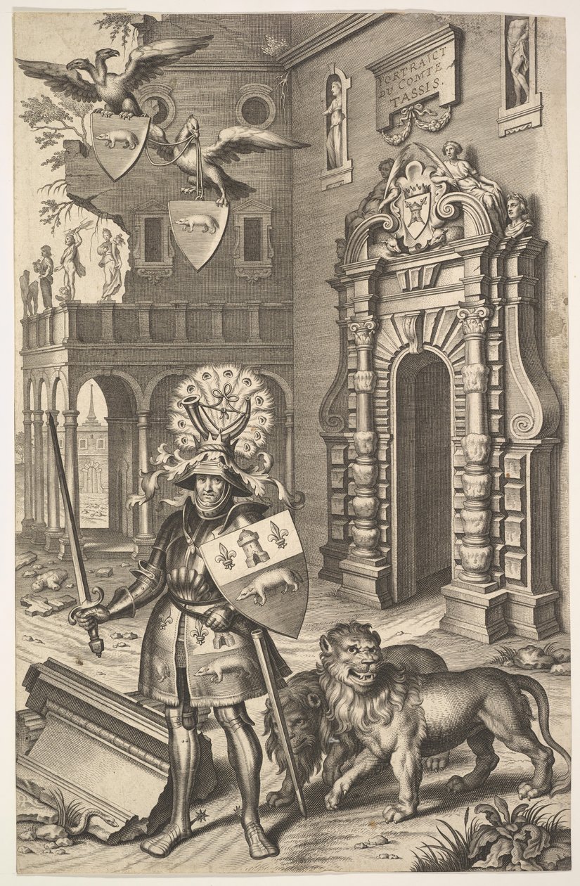 صورة رمزية للكونت تاسيس توضيح من جان جاك شيفليت ، ليس ماركيز ... ، 1645. بواسطة كورنيليس جالي آي.