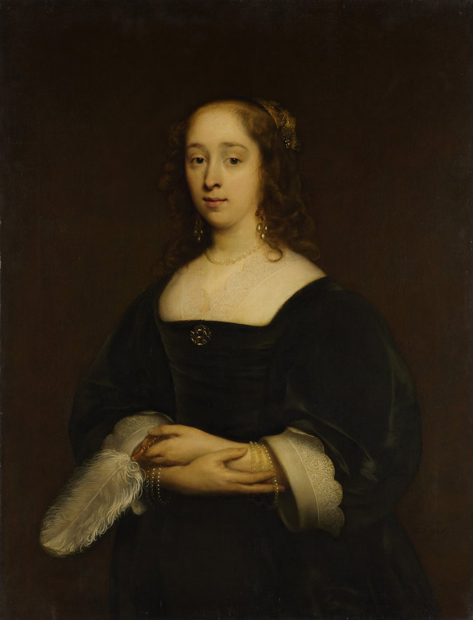 صورة لامرأة ، 1648. بواسطة Cornelis Janssens van Ceulen
