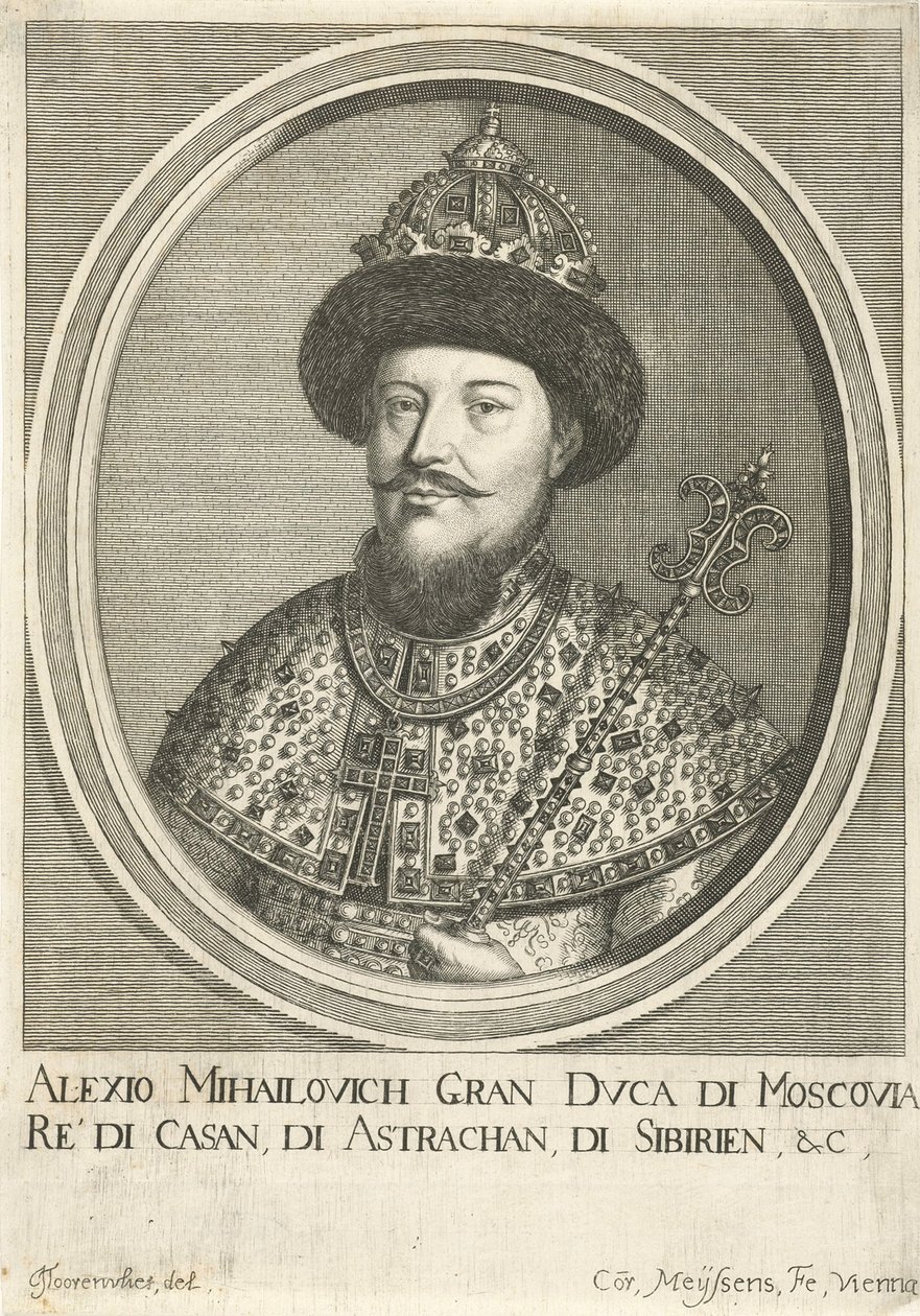 صورة القيصر الكسيس الأول ميخائيلوفيتش من روسيا 1629-1676 ، 1670 بواسطة كورنيليس ميسينس