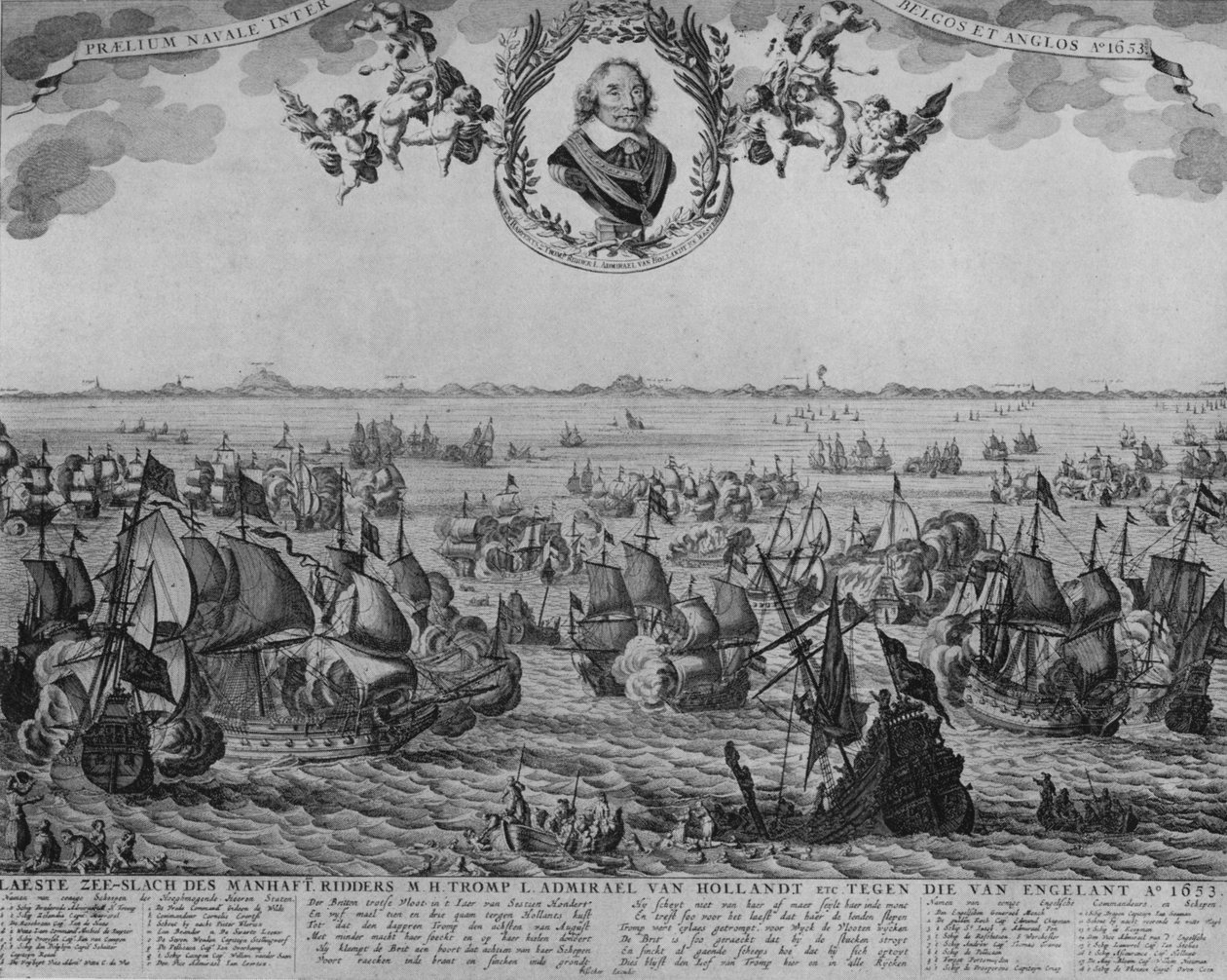 معركة Scheveningen ، c1653 بواسطة كورنيليس فيشر