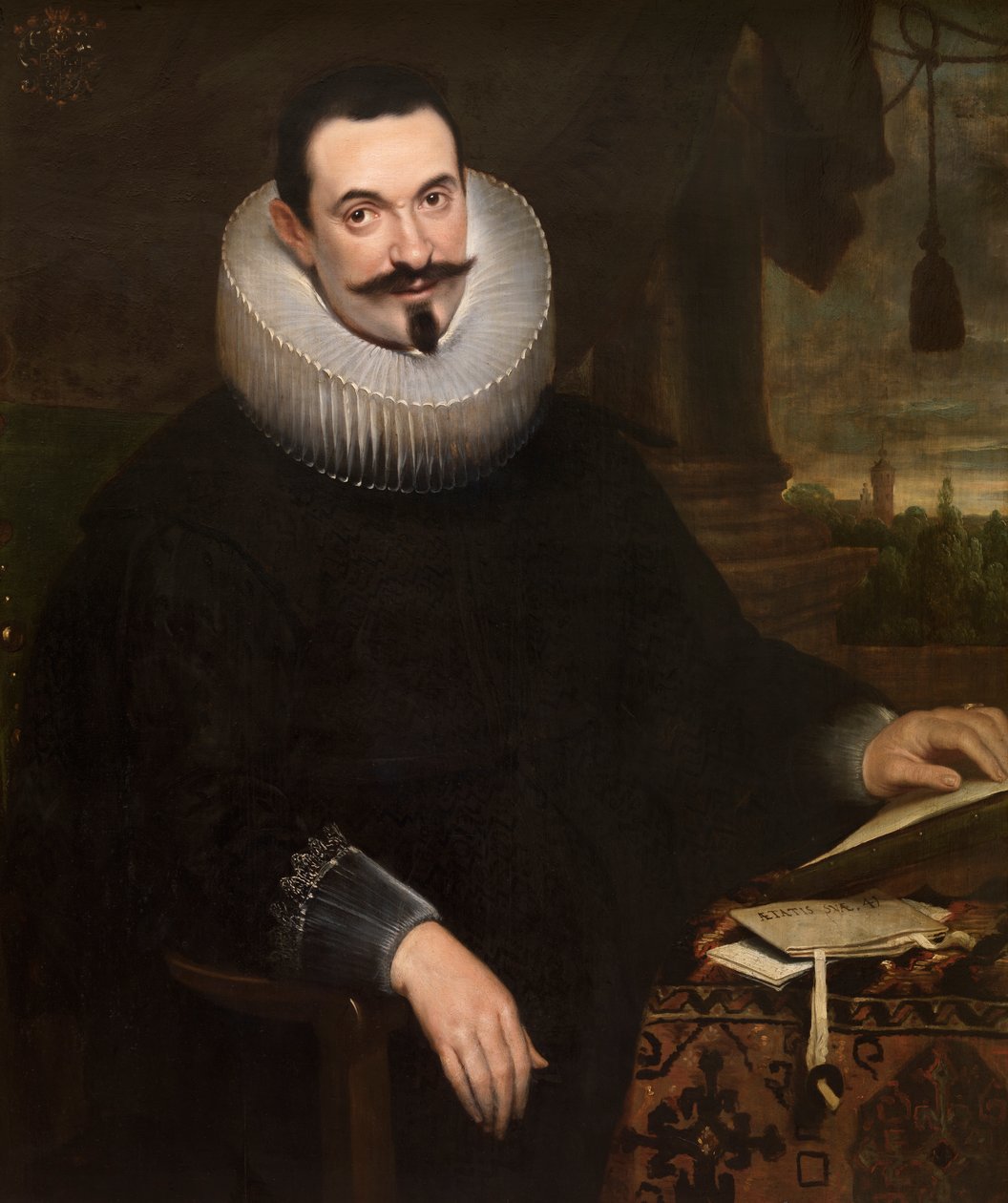 بارثيل فان دن بيرغي ، كاتب العدل (زيت على قماش) (زوج حتى 471108) بواسطة Cornelis de (Attr. to) Vos