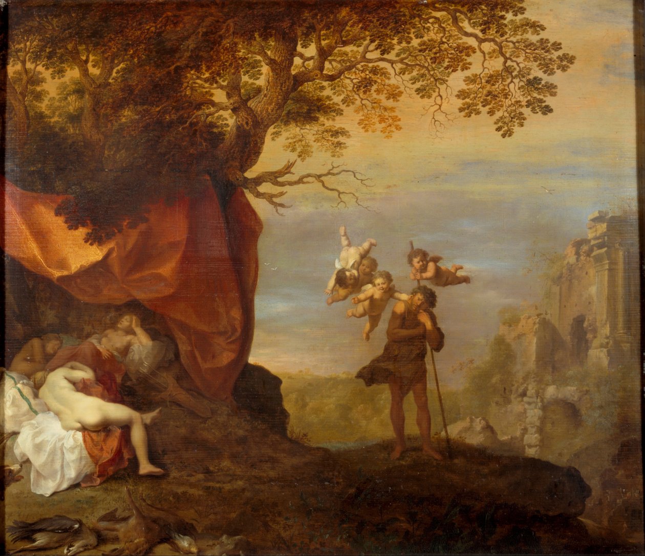 Cymon و Iphigenia ، 1630-1640 بواسطة كورنيليس فان بويلينبرغ أو بويلين بورش