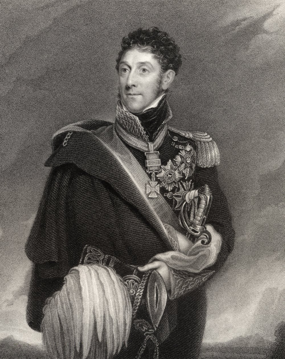 Stapleton Cotton ، 1st Viscount Combermere ، منقوش بواسطة J. Jenkins ، من &39;National Portrait Gallery ، المجلد الخامس&39; ، تم نشره عام 1835 بواسطة كورنيليوس بيرسون
